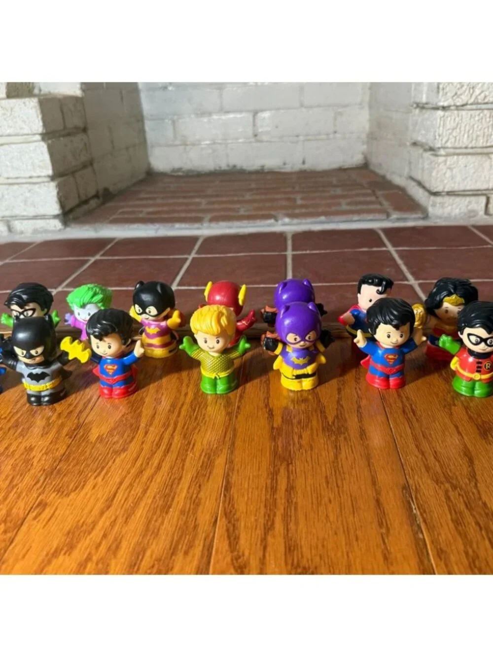 Lot of 30 Plus Little People and Structures Including DC Comic Characters